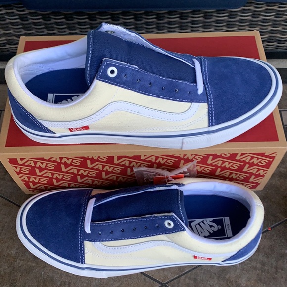 VANS OLD SKOOL PRO SLY NAVY/CLASSIC WHITE MENS - Picture 4 of 15